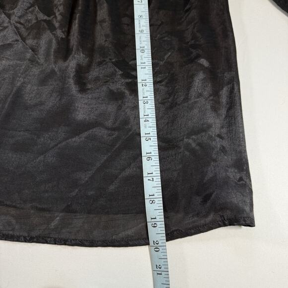 Rue 21 Vintage Y2K Whimsygoth Goth Sheer Off The Shoulder Blouse Wms Sz L - Picture 10 of 11